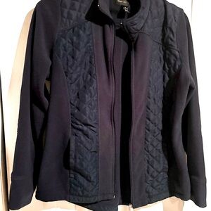 Ladies black STYLE & Co. lightweight zipper jacket
